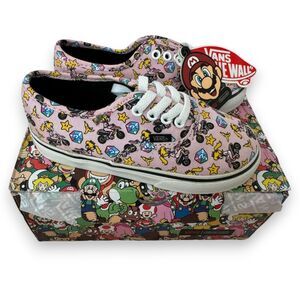 RARE Vans x Nintendo Super Mario Kart Princess Peach Toddler Shoes 9 NIB